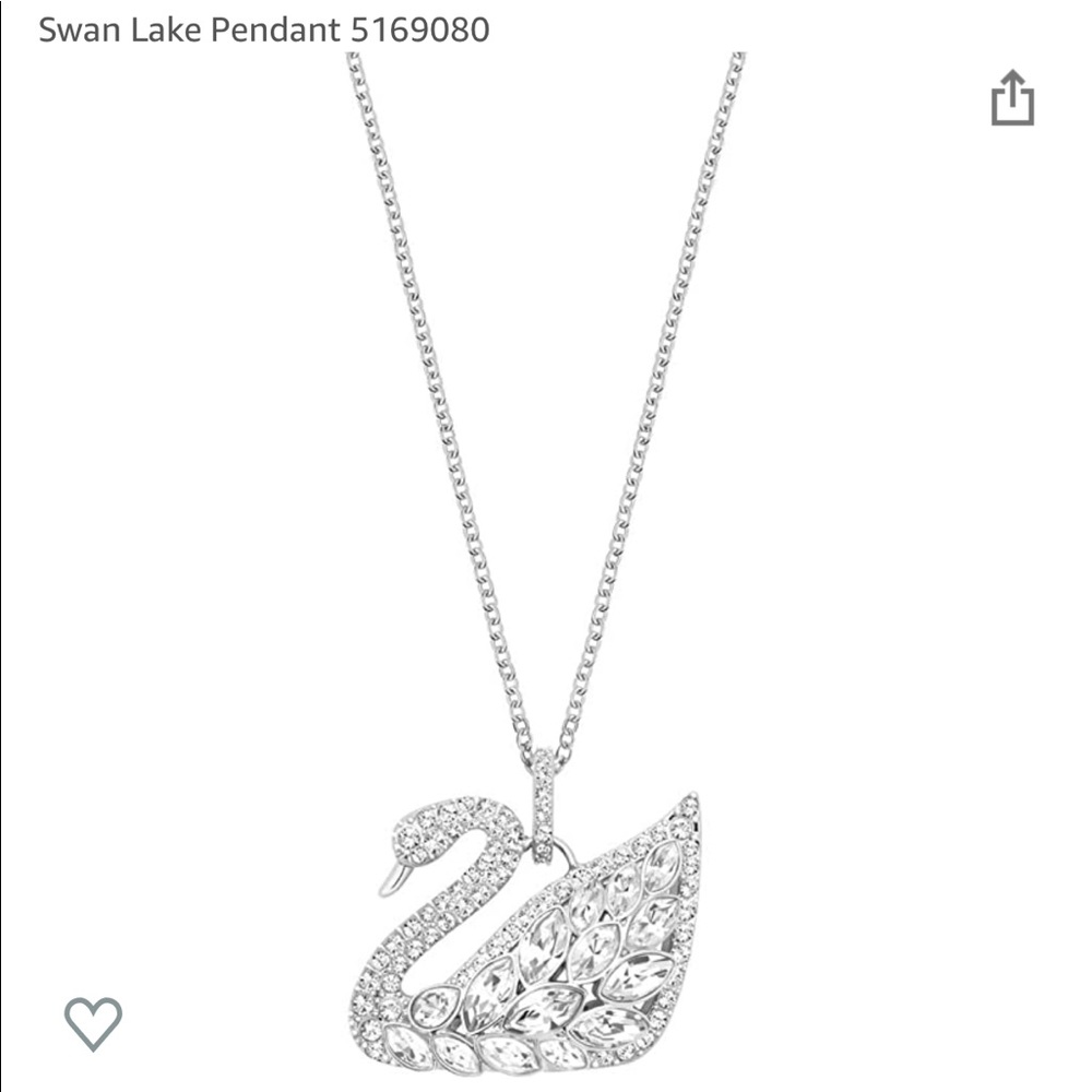Swarovski Swan Collection - Silver Necklace